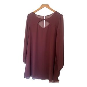 BCBG Generation Dress- size L Burgundy